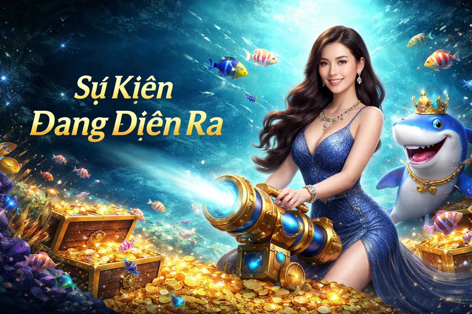 Hình ảnh chính trang chủ GA65 Web, thể hiện sự sang trọng và hiện đại của nền tảng giải trí trực tuyến với các trò chơi casino, thể thao và bắn cá