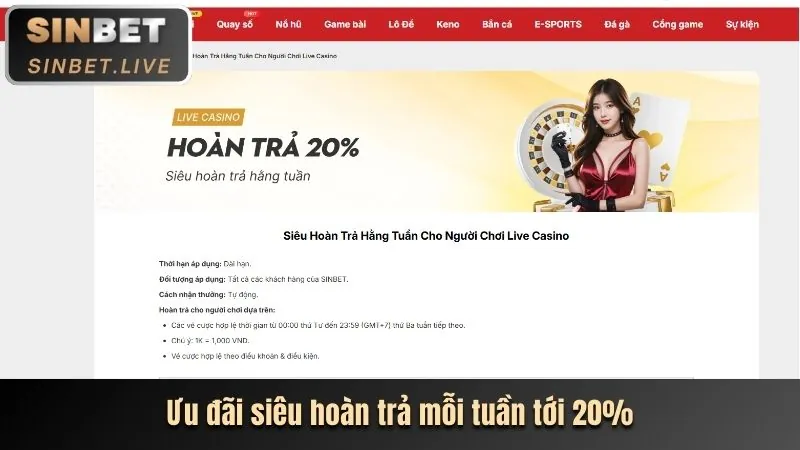 Thưởng nạp lại hàng ngày/tuần ga65 web